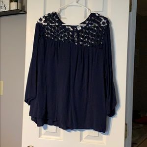 Blue Old Navy babydoll top